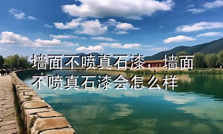 墻面不噴真石漆<div   id=