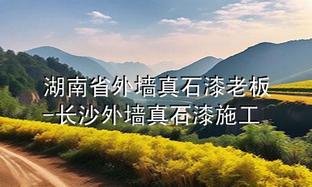 湖南省外墻真石漆老板-長沙外墻真石漆施工