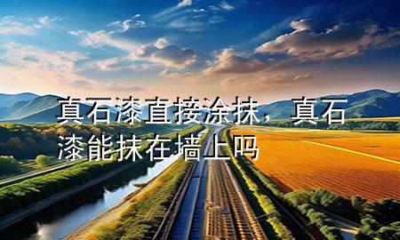 真石漆直接涂抹，真石漆能抹在墻上嗎