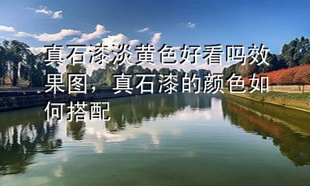 真石漆淡黃色好看嗎效果圖<div   id=