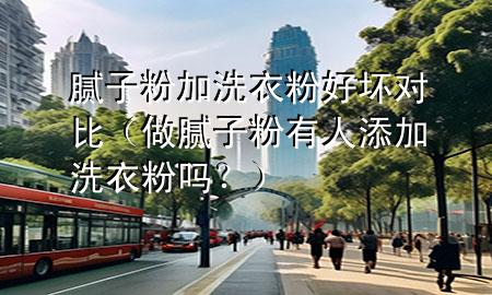膩子粉加洗衣粉好壞對比（做膩子粉有人添加洗衣粉嗎？）