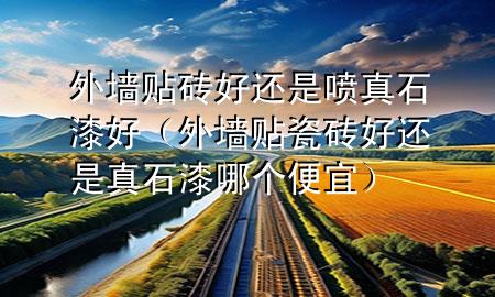 外墻貼磚好還是噴真石漆好（外墻貼瓷磚好還是真石漆哪個便宜）