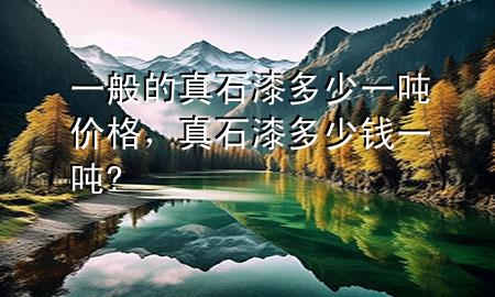 一般的真石漆多少一噸價(jià)格，真石漆多少錢一噸?