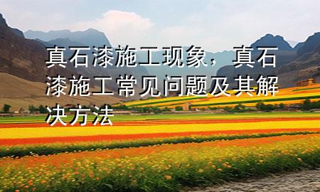 真石漆施工現(xiàn)象<div   id=