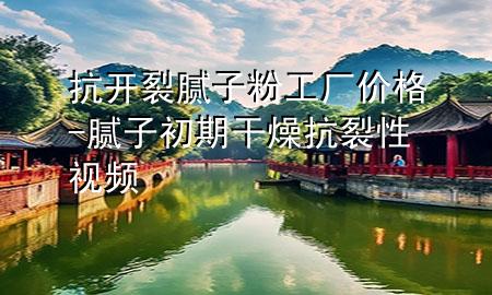 抗開裂膩子粉工廠價格-膩子初期干燥抗裂性視頻