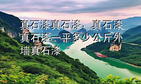 真石漆真石漆，真石漆真石漆一平多少公斤外墻真石漆