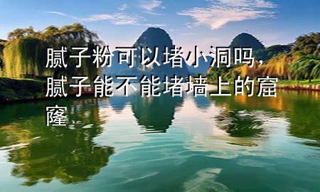 膩子粉可以堵小洞嗎<div   id=