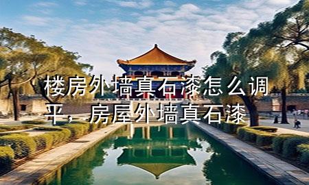 樓房外墻真石漆怎么調平，房屋外墻真石漆