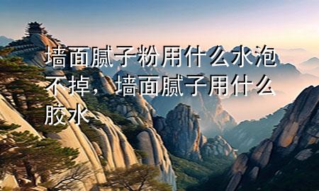 墻面膩子粉用什么水泡不掉<div   id=