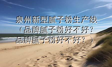 泉州新型膩子粉生產(chǎn)線（品牌膩子粉好不好<div   id=