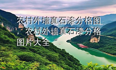 農村外墻真石漆分格圖，農村外墻真石漆分格圖片大全