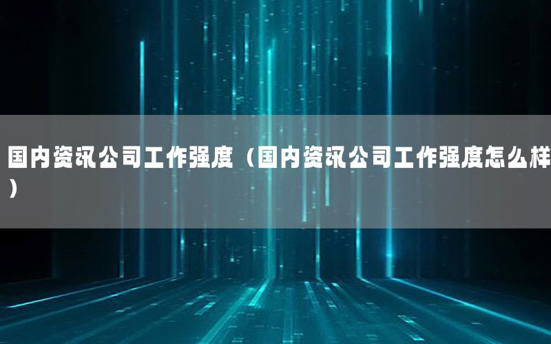 國(guó)內(nèi)資訊公司工作強(qiáng)度（國(guó)內(nèi)資訊公司工作強(qiáng)度怎么樣）